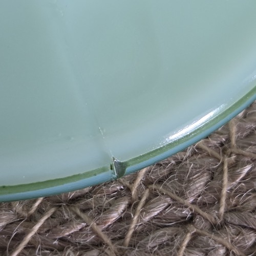 Vintage Westmoreland Sea Foam Green Milk Glass Lidded Candy Dish Signed 8"/READ - Picture 9 of 17