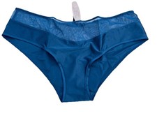 Vintage Victoria's Secret Silky Smooth Deep Turquoise Rare Hiphugger Panty L NWT