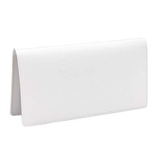 Vinyl Checkbook Cover, Top Tear Personal Vinyl Checkbook Cover White