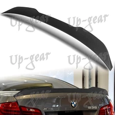 For 2011-2016 BMW 5-Series F10 F18 W-Power Matt Black Rear Trunk Spoiler Wing