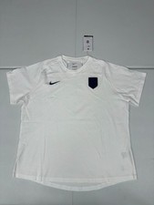USA National Soccer T Shirt Womens XL White Cotton Crest Nike Travel DV1962-100