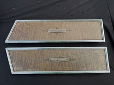 1967 Lincoln Continental Rear Coupe Armrest Wood Grain Covers Left Right