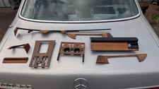Mercedes W126 SEC Zierleisten Satz Wurzelholz hell 1. Serie komplett Mercedes W126 SEC Zierleisten Satz Wurzelholz hell 1. Serie komplett