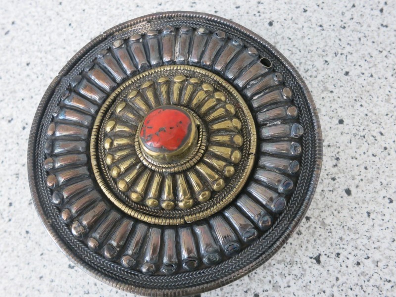 Antique Tibetan Ghau Gau G'au Gao  Amulet Box or Pendant 5"x 1 /2"
