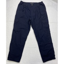 511 Tactical Taclite Flannel Men Navy Blue Ripstop Workwear Pants size 36x32.