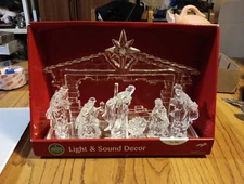 Winter Wonder Lane Light & Sound Nativity Set Musical Christmas Décor