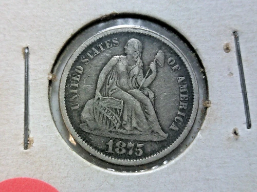 1875-CC Seated Liberty Dime