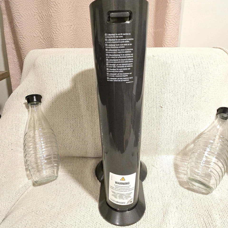 KIT DE INICIO 2 jarras de vidrio para hacer agua con gas Sodastream AquaFizz SIN cilindro Foto 3 de 4