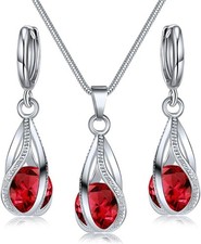 IFKM Silver Jewelry Sets for Women Rhinestone Crystal CZ Bridal Bridesmaid Acces
