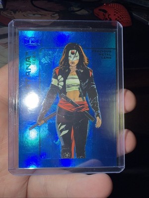 2025 Upper Deck Batman Metal Universe Katana Blue PMG /50