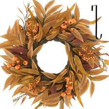 24 Inch Fall Wreaths for Front Door outside Farmhouse Decor