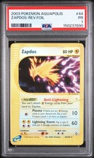 PSA 1 PR 2003 Aquapolis Zapdos REVERSE Holo Foil 44/147 Vintage Pokemon on eBay