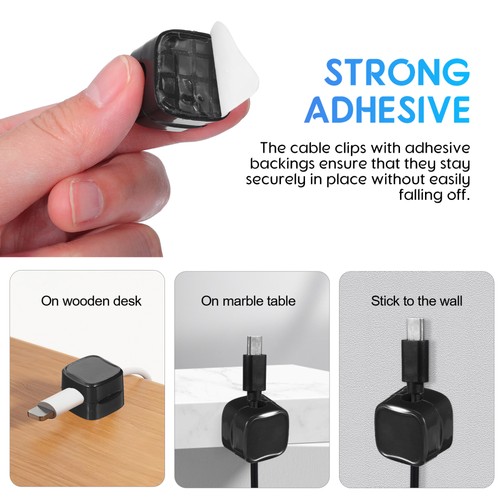 6 Pcs Magnetic Cable Organizer Charging Organiser Storage Manager Data - 第 8/11 張圖片