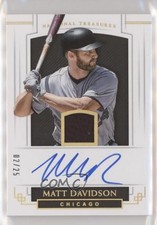 2018 National Treasures Material Ink Holo Gold 2/25 Matt Davidson Auto x3x