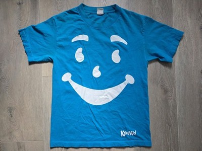 Alstyle Apparel Blue Kool-Aid T Shirt Top Y2K Unisex Size Small Vintage Tee