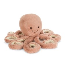 Stuffed Animal Jellycat Odell Octopus Little 10.5 Pink Plush Toy inches Ocean