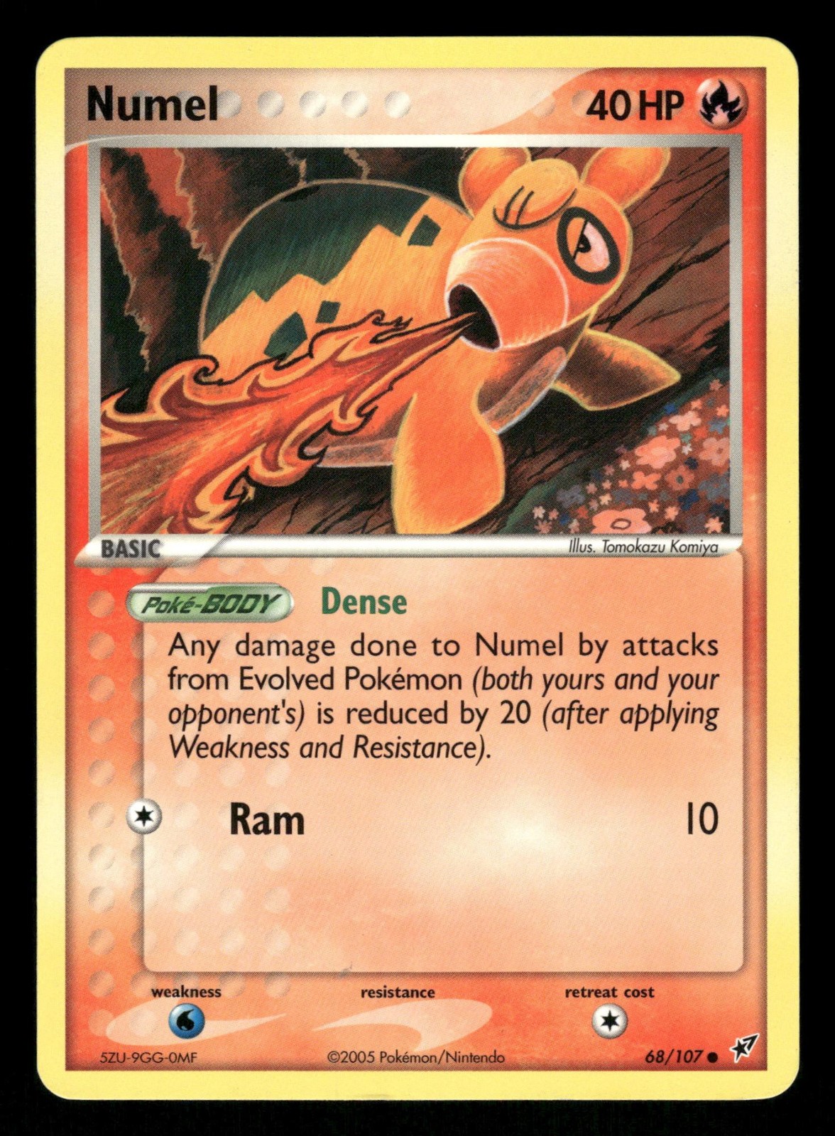 Numel 68/107 NM Common Deoxys 2005 Pokemon TCG
