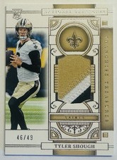 2025 National Treasures, Franchise Treasures, Tyler Shough /49 FTR-TSH