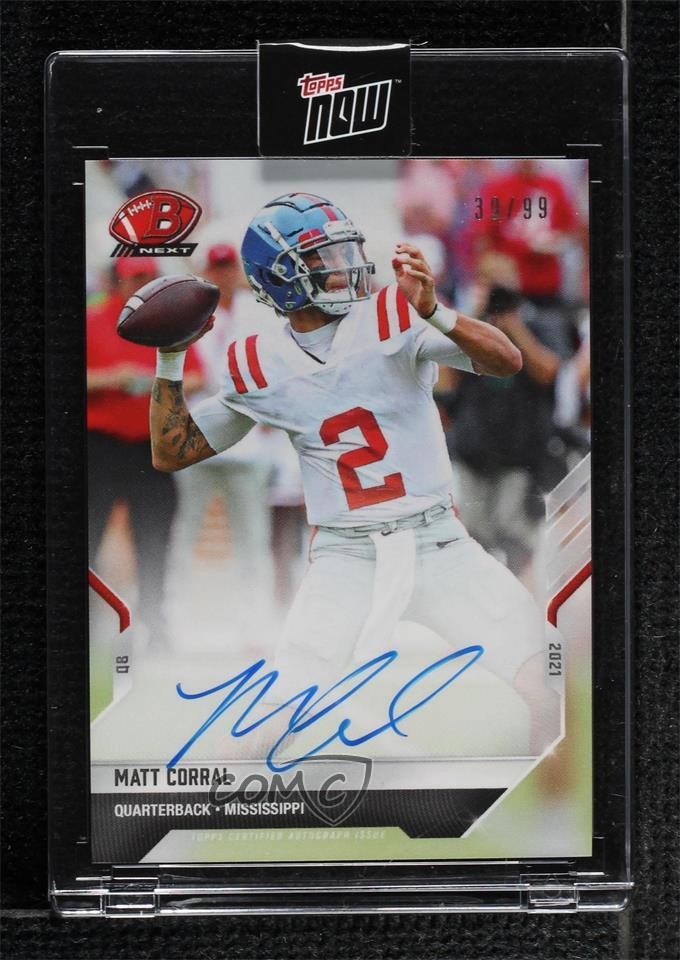 2021 Bowman Next Auto 30/99 Matt Corral #5A Auto 0xh3