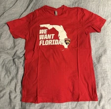 2023 Florida Panthers “We Want Florida” t-shirt size large