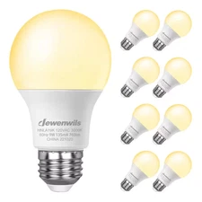 60-Watt Equivalent A19 Non-Dimmable E26 Medium LED Light Bulb, 3000K Soft Warm W