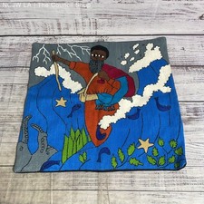 Ethiopan Jewish Art Handwoven Moses Parting the Sea Matzoh/pillow Cover