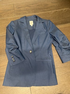 5 a 7 Cinq a Sept blue blazer with slight shine. Worn once.