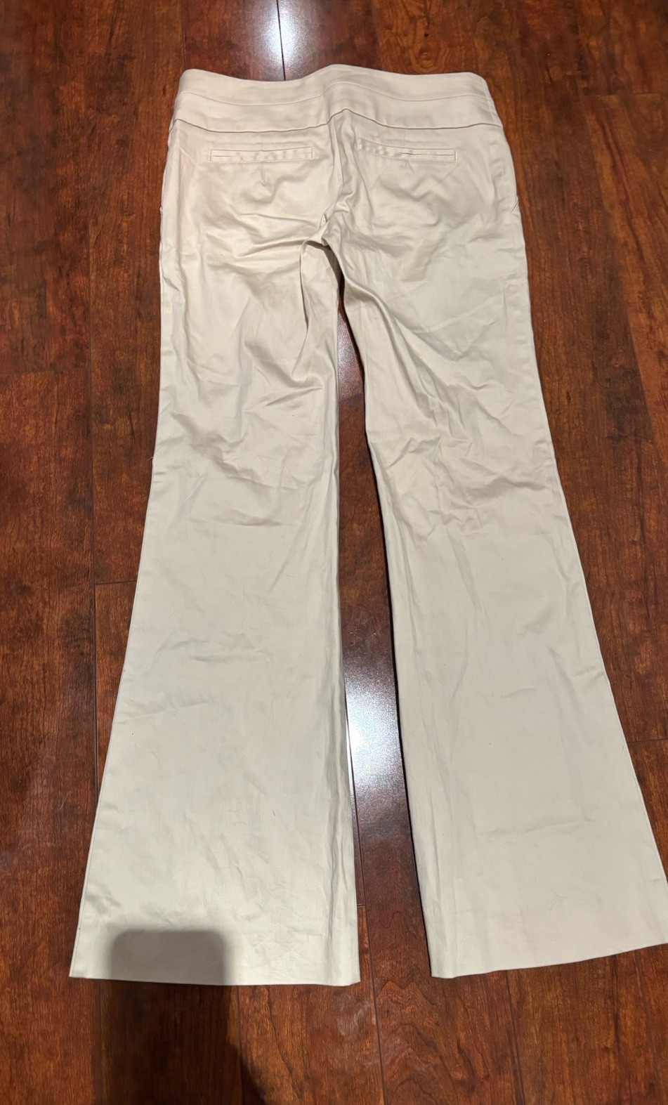 bebe Women's Beige Solid Pants Regular Size 6 Mad… - image 3
