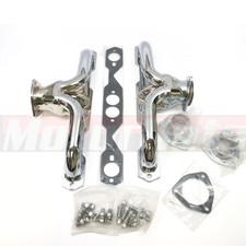 Small Block Chevy Super Short Exhaust Headers Sbc 350 5.7 Corvette Impala Chrome