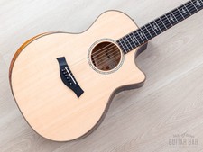 2023 Taylor Custom Grand Auditorium Acoustic Electric Guitar Trans Blue