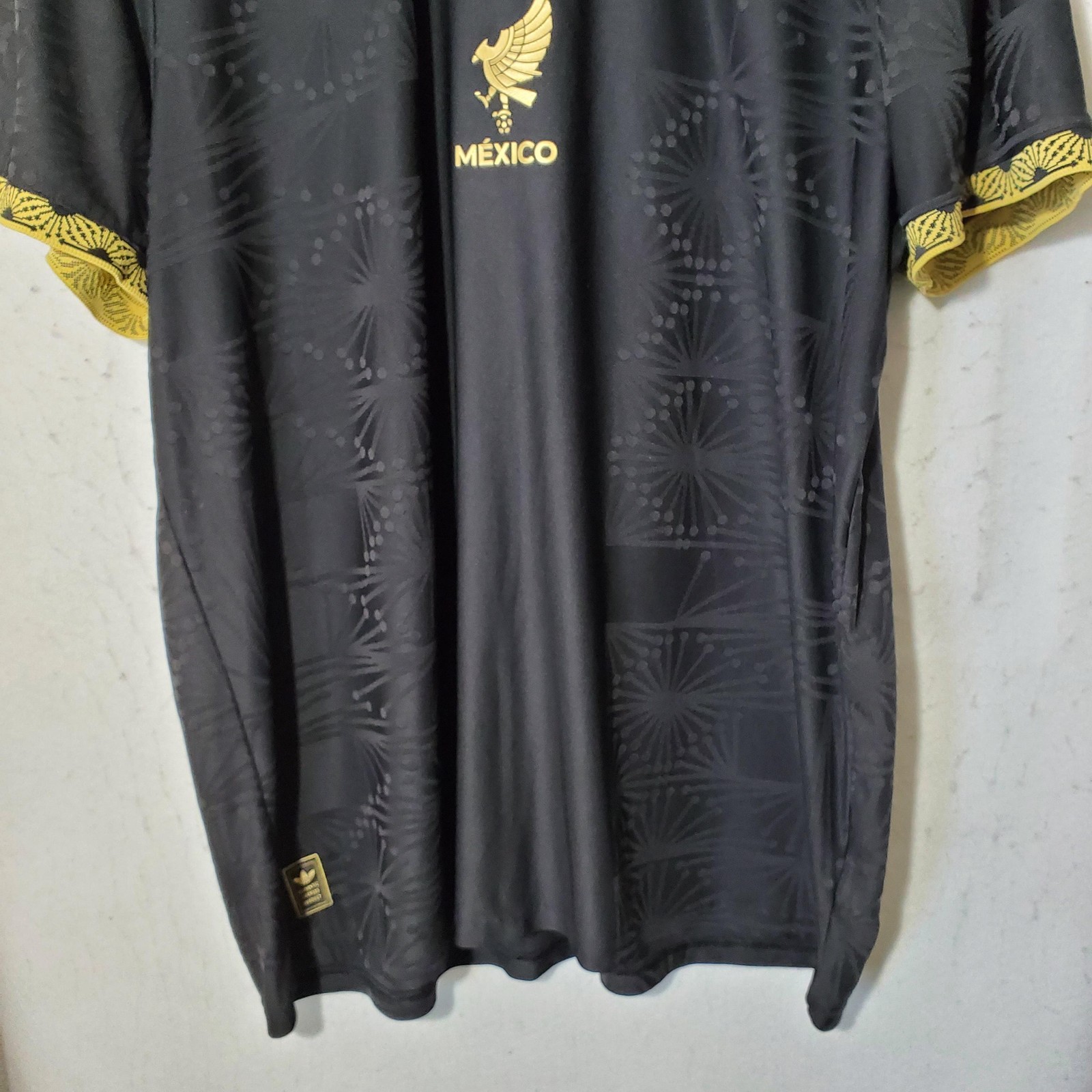 Mexico National Team Jersey Mens 2XL Black Soccer Adidas Mexico De Oro HEAT.RDY thumbnail 4