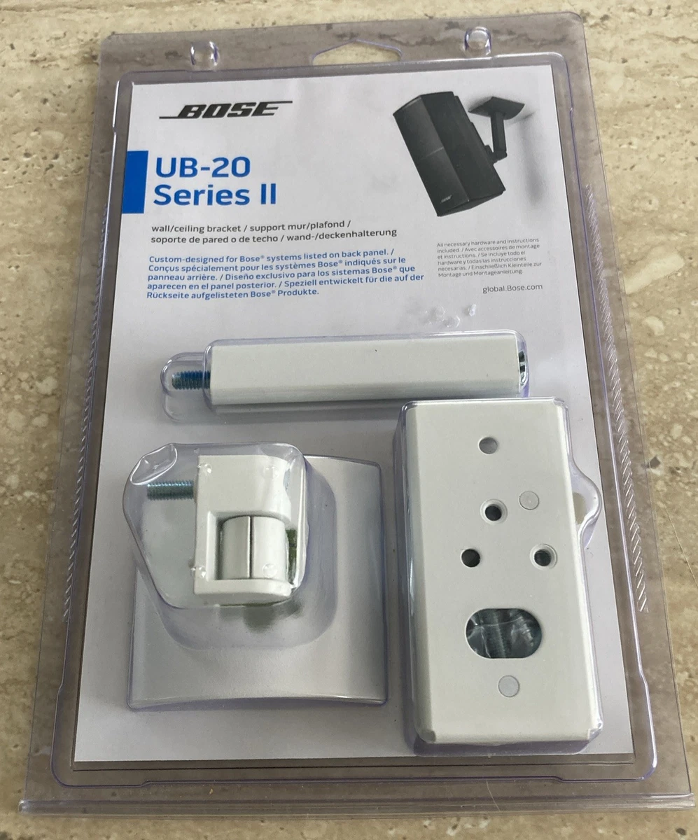 Opatiny Supporto da parete regolabile per altoparlante Bose Cube, girevole e inclinabile, 15 x 15 x 5 cm, materiale ABS, nero