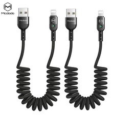Mcdodo Coiled Cable Fast Charger Data Cord for iPhone 14 13 12 11 Pro Max X SE 8