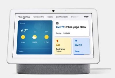 Google Nest Hub Max Smart Speaker - Chalk (GA00426-US) for