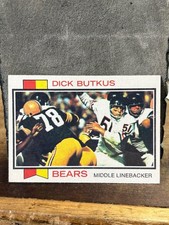 Dick Butkus Chicago Bears 1973 Topps Football Card #300