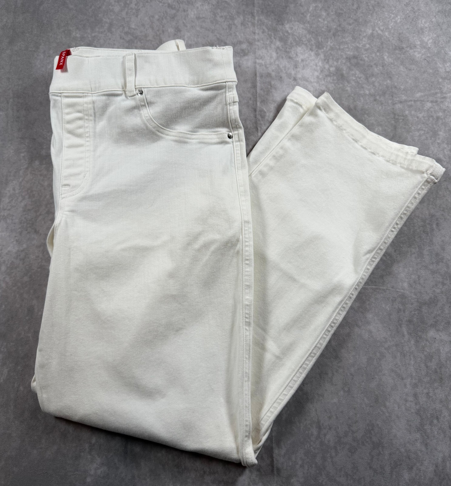 SPANXshape EveryWear Jeans White 1X High Rise Pull On Tummy Control