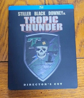 Tropic Thunder Blu Ray Zavvi Steelbook- Ultra Rare- Stiller. Downey, Black-OOP
