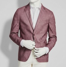 Calvin Klein Men's Purple Solid Slim-Fit Soft Sport Coat Jacket Size 38R