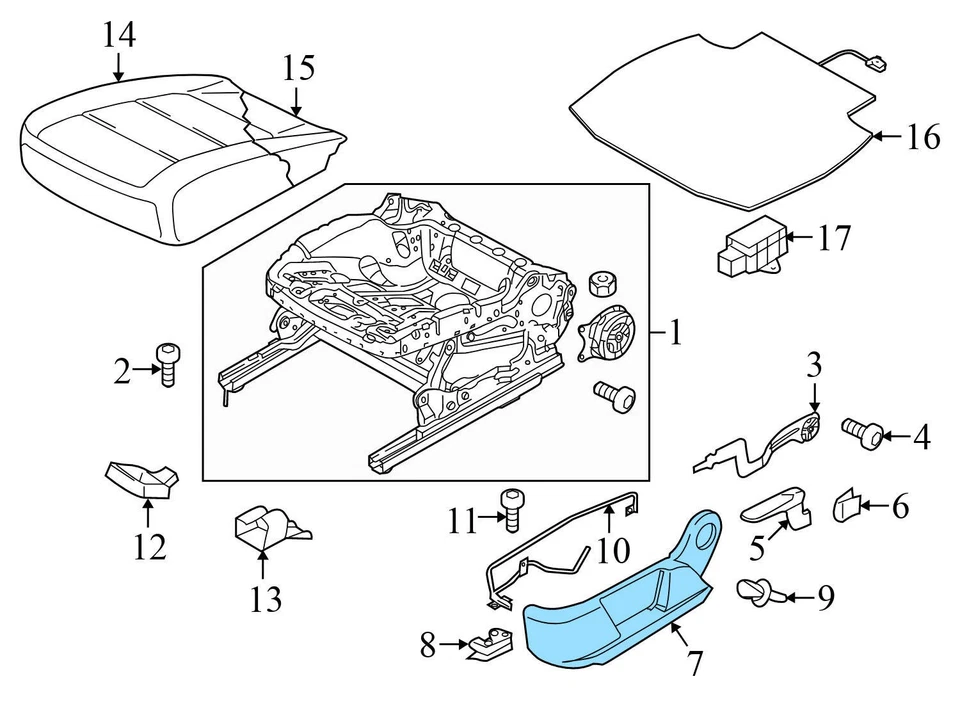 2009 VW EOS - переднее сиденье подголовник / подголовник 3C8881903F - Изображение 4 из 4