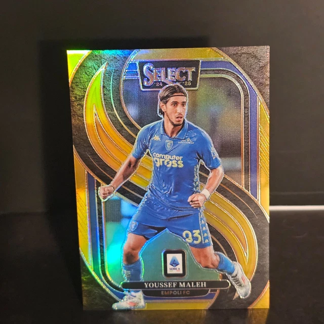 Youssef Maleh 9/10 Gold Prizm 24-25 Panini Prizm Serie A Empoli #183