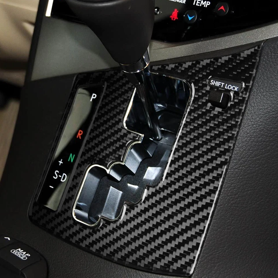 Panel de cambio de marchas de consola de fibra de carbono real para Lexus RX350 RX450h 2010-2015 Foto 4 de 4