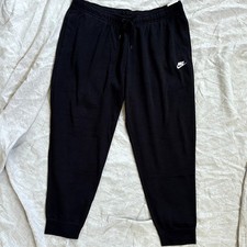 Nike Womens XXL NSW Regular Mid Rise Pant Varsity, Black