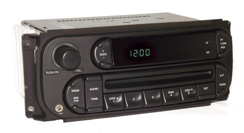 Dodge Stratus 2005 Radio AMFM CD Player Digital Controls w Auxiliary Input RBK