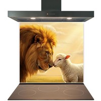 Glass Splashback for Kitchen Toughened Heat Resistant Cooker Tile - Design 2287