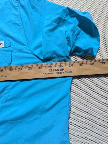 Magellan Outdoors Womens XL Relaxed Fit Fishing Shirt Blue Pockets Vented - Picture 4 of 6