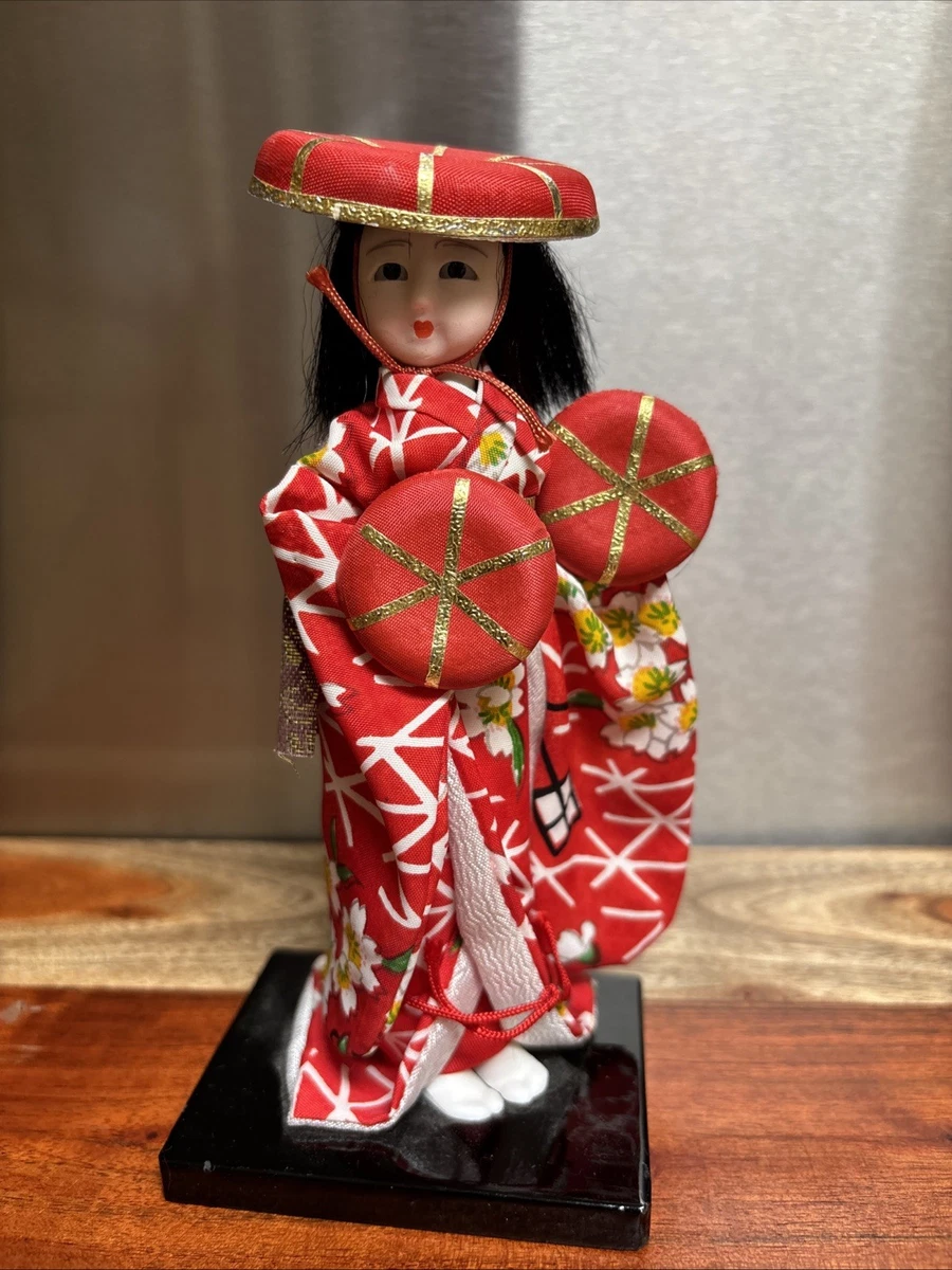 红色古董日本娃娃| eBay