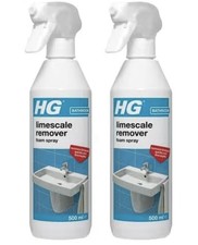 HG Limescale Remover Foam Spray Professional Grade Bathroom Descaler 2 x 500ml 15.99 per litre