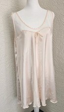 Vintage Scaasi Satin Nightgown Size Medium Blush Color