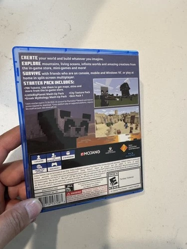 Minecraft Starter Collection (Sony PlayStation 4) Tested Adult Owned Fast Ship!!