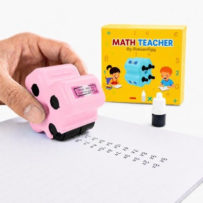 Math Teacher 4-in-1 Math Roller Stamp, Addition, Subtraction, Multiplication ...